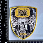 NAPALM DEATH - Scum - (Yellow Border) Woven Patch