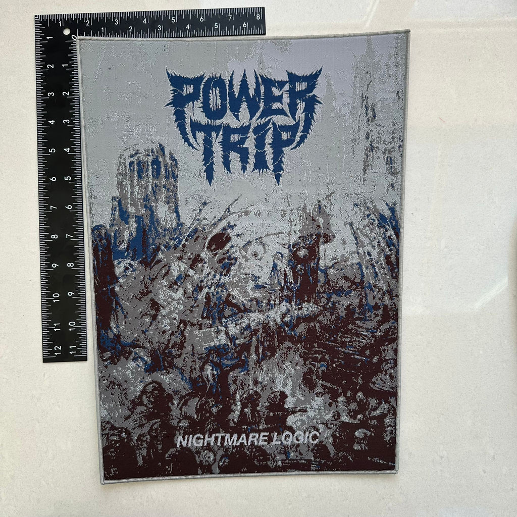 POWER TRIP - Nightmare Logic - Woven Backpatch