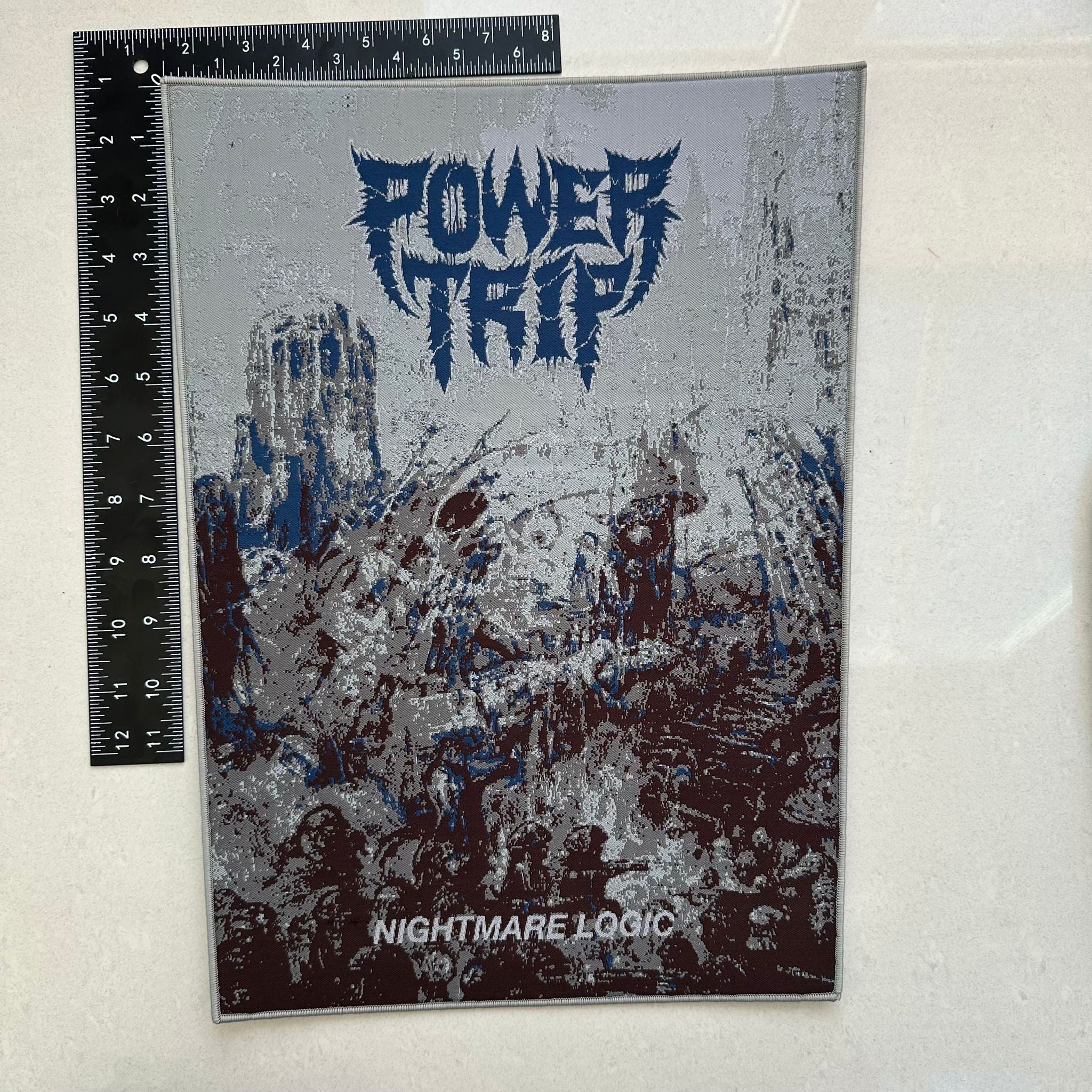 POWER TRIP - Nightmare Logic - Woven Backpatch