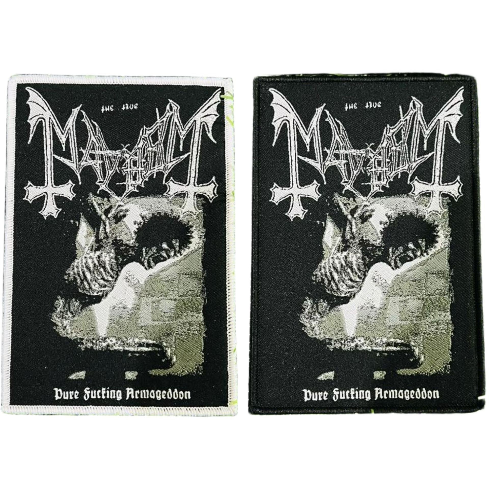 MAYHEM - Pure Fucking Armageddon - Woven Patch