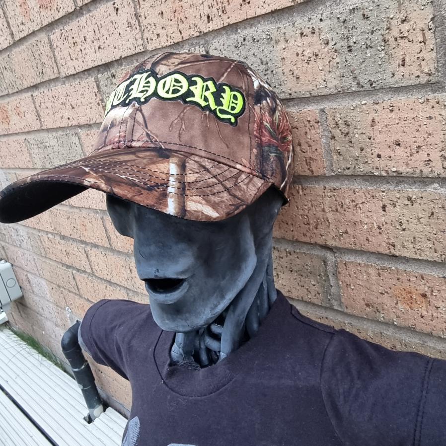 BATHORY - (Glow in the Dark) Logo CAMO LEAF BASEBALL CAP