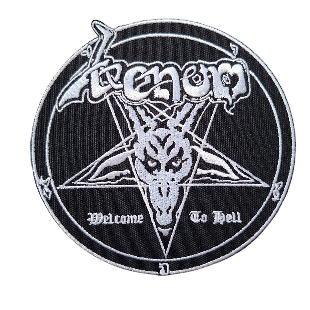 VENOM - Welcome To Hell (White) - Embroidered Patch