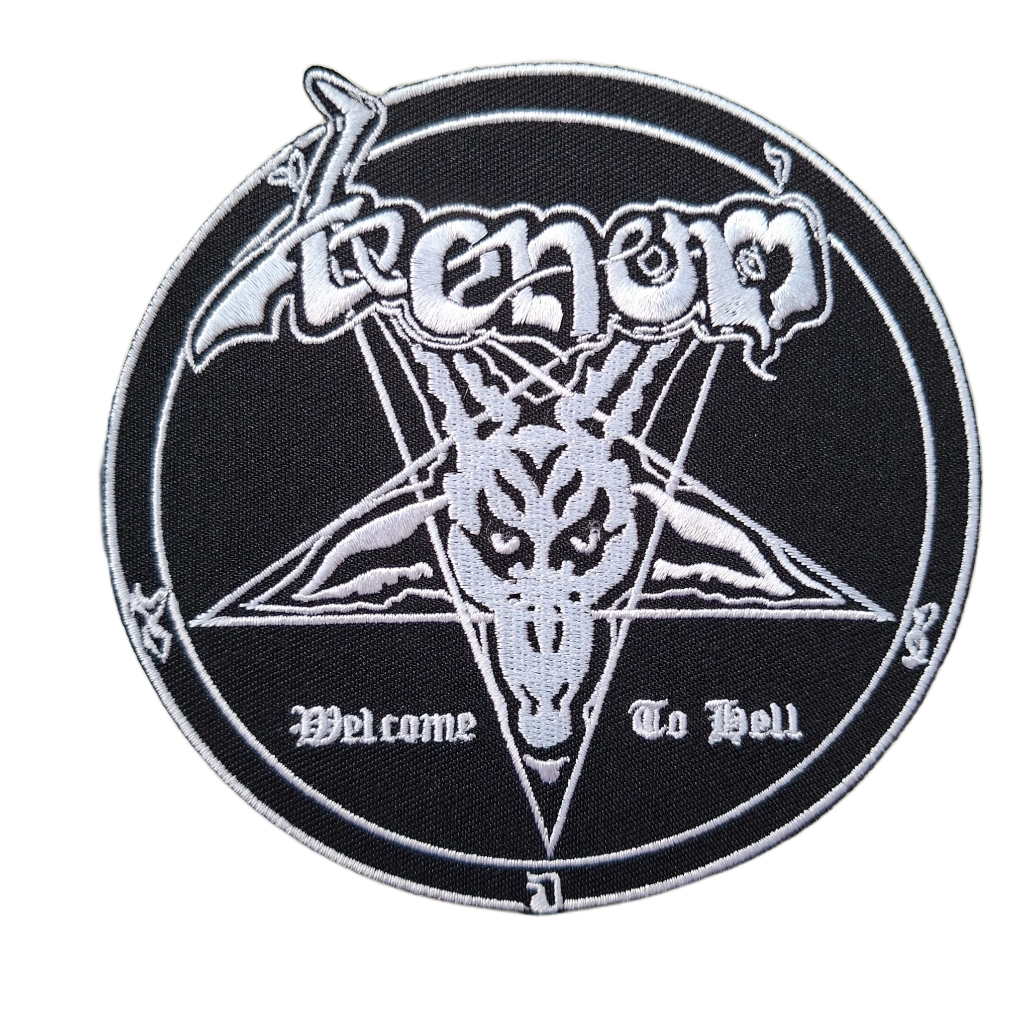 VENOM - Welcome To Hell (White) - Embroidered Patch