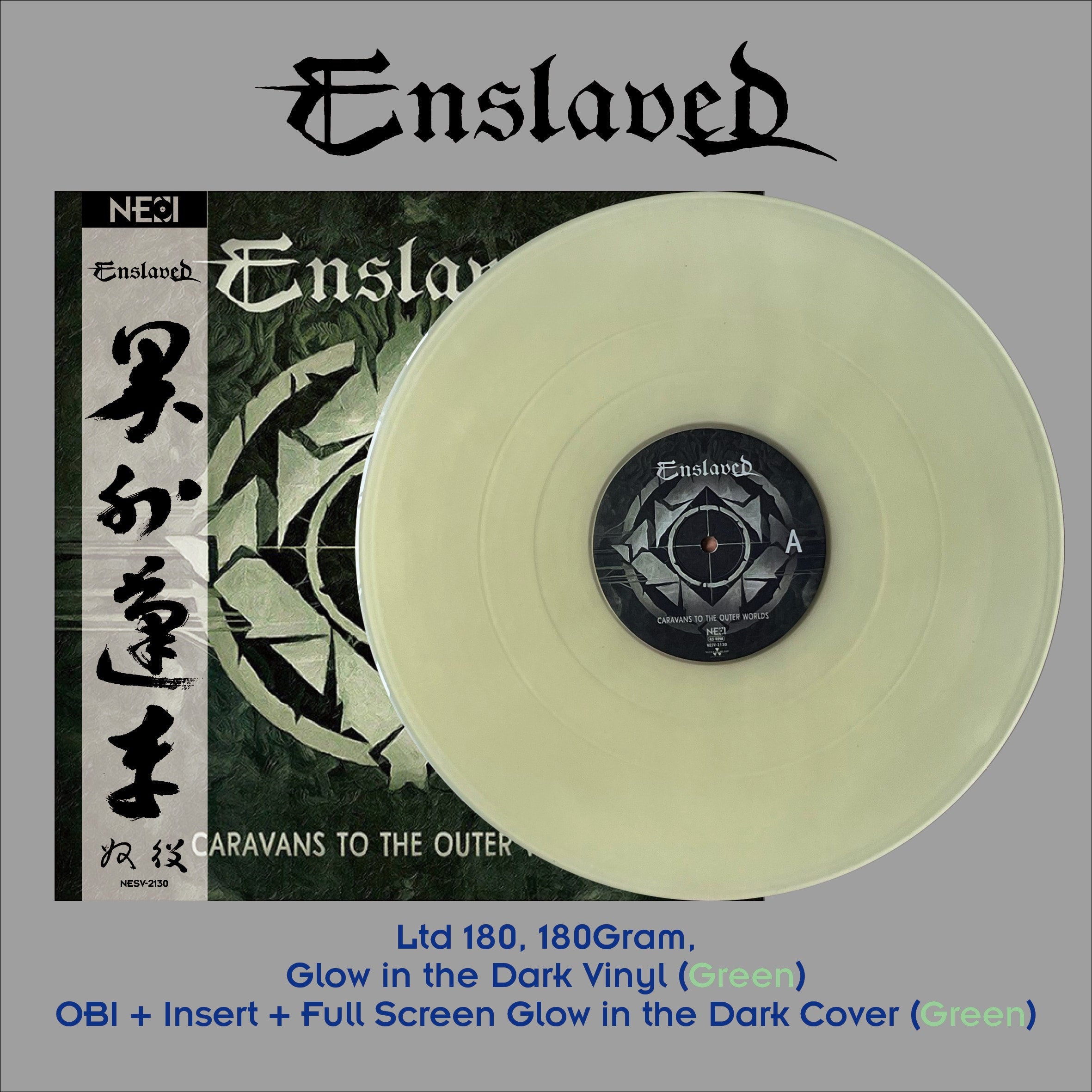 ENSLAVED - Caravans To The Outer Worlds (Glow in the Dark (Green) - China Edition Ltd 180) LP