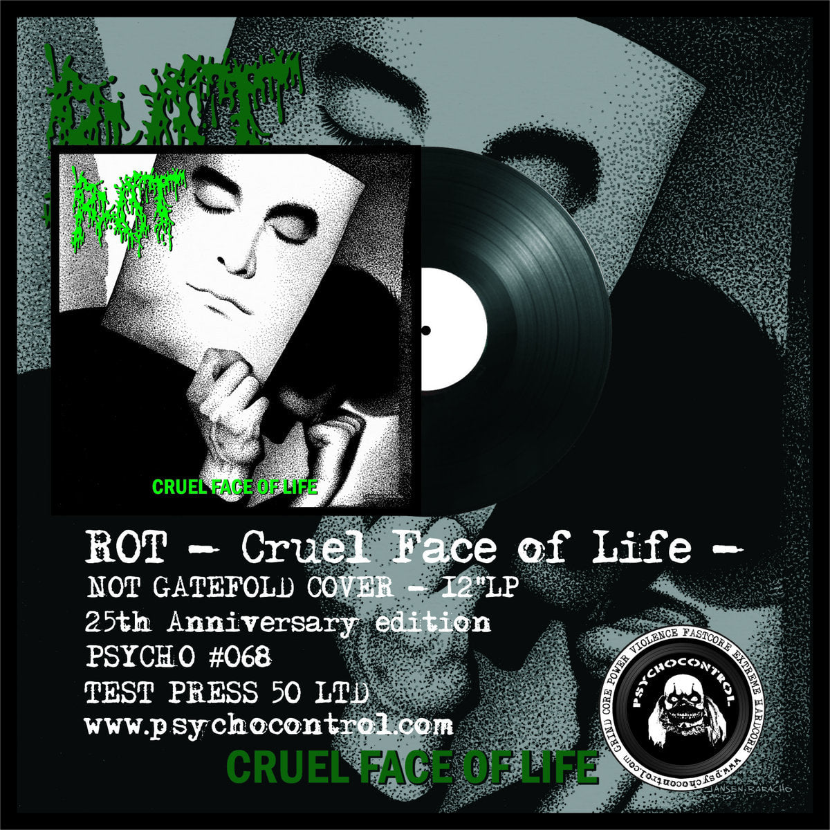 ROT - Cruel Face Of Life (TEST PRESS) LP