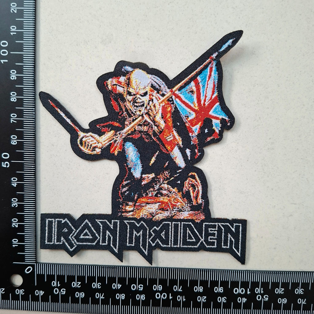IRON MAIDEN - The Trooper - Shaped Woven Patch