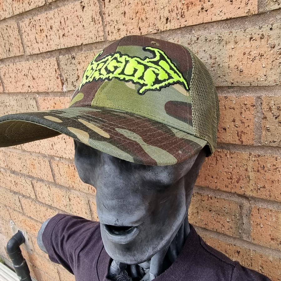 GORGUTS - (Glow in the Dark) Logo CAMO TRUCKER CAP