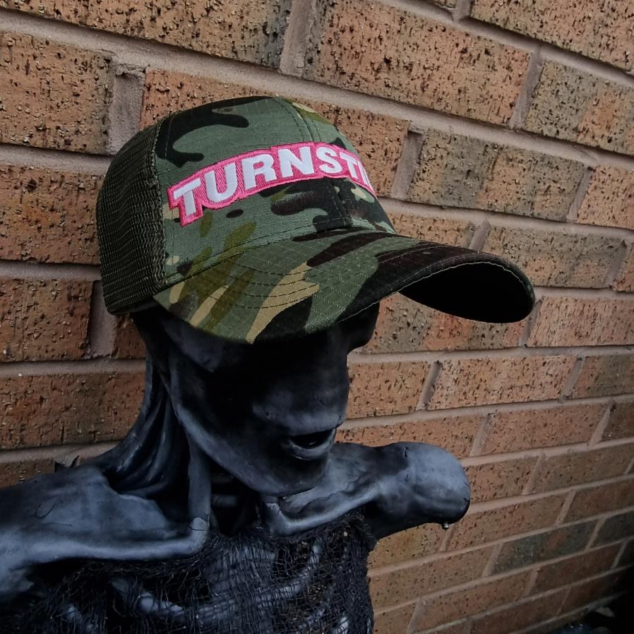 TURNSTILE - (Glow in the Dark) Logo CAMO TRUCKER CAP