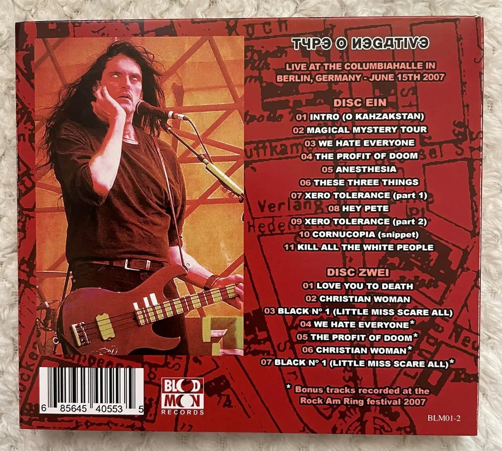 TYPE O NEGATIVE - Ich Bin Ein Vinnlander (Ltd. 100 Red Cover]  2CD