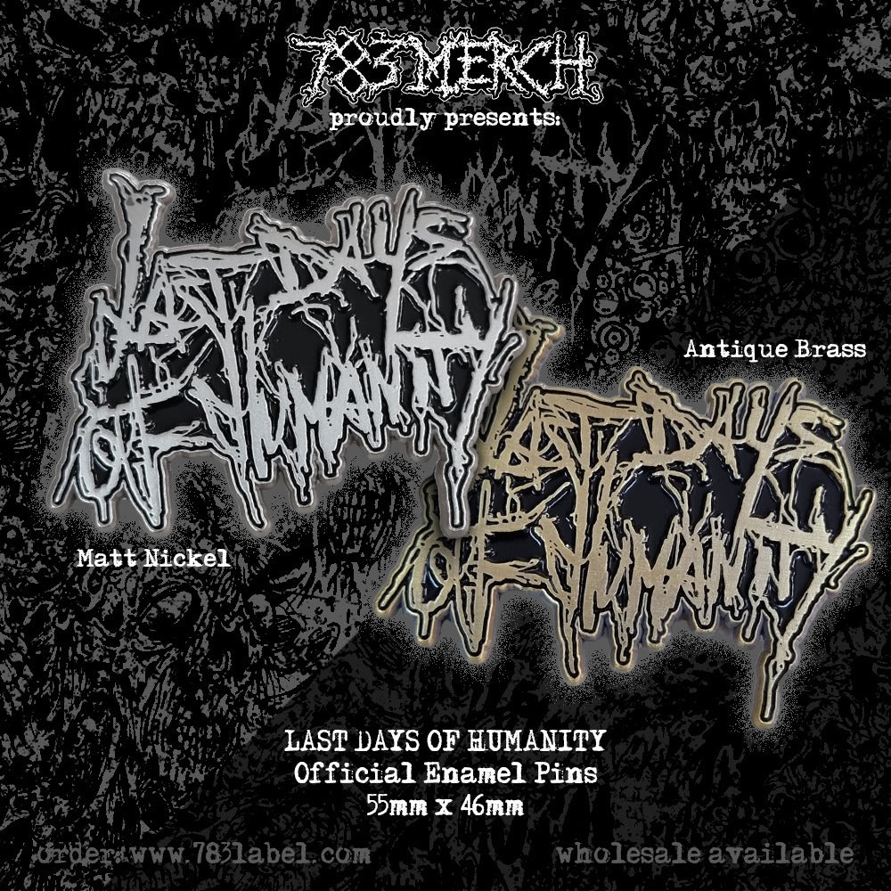 LAST DAYS OF HUMANITY - Official Merch Bundle - Pin + Patch + Wall Flag