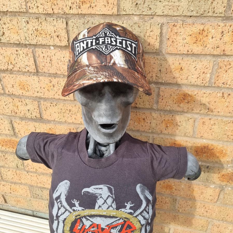 ANTI FASCIST - Bolt Thrower (Glow in the Dark) Logo Tribute - LEAF CAMO BASEBALL CAP