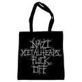 Nazi Metalheads Fuck Off tote bag