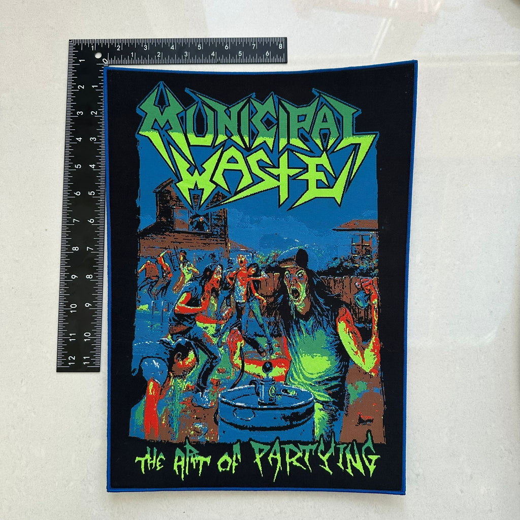MUNICIPAL WASTE - The Art of Partying - Woven Backpatch