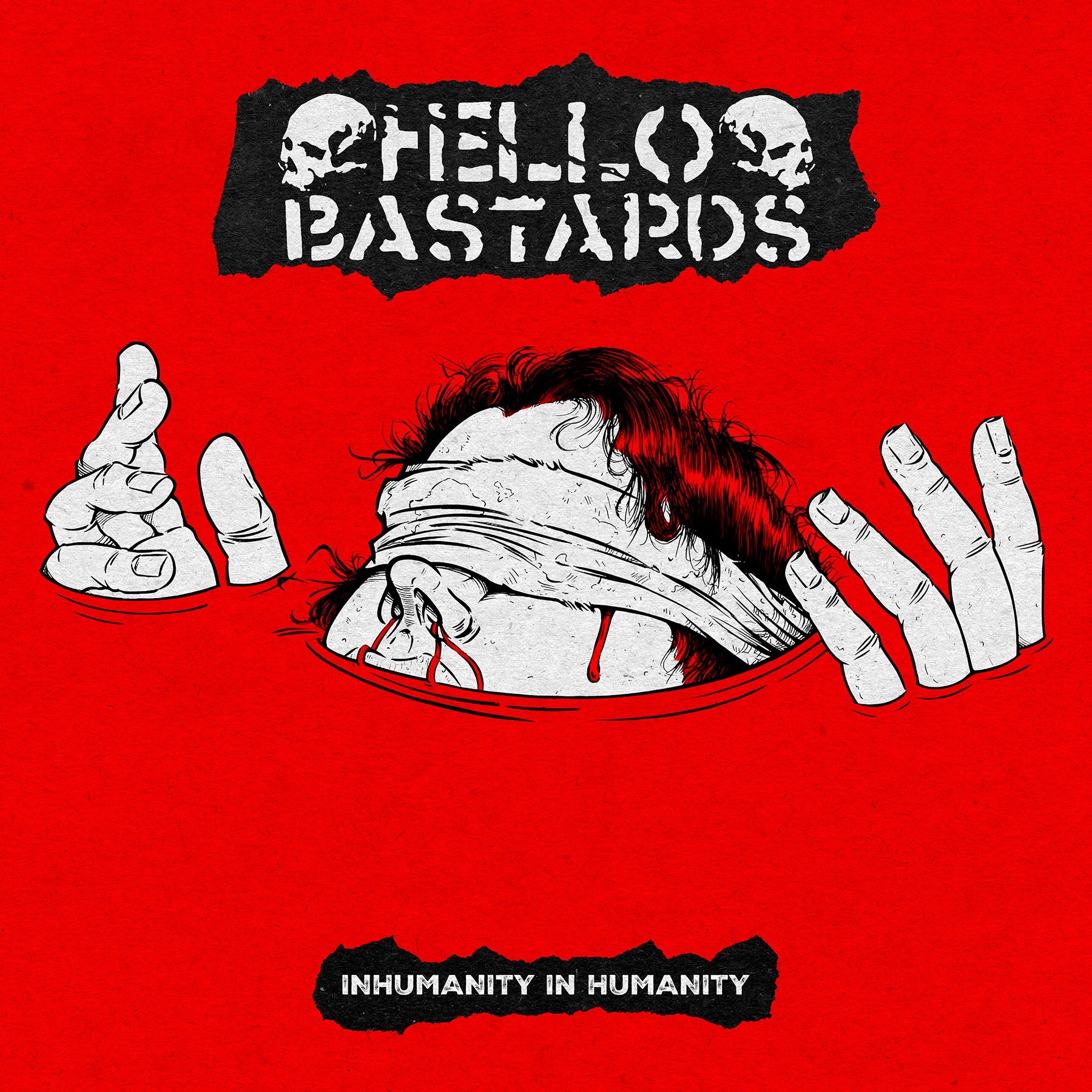 HELLO BASTARDS - Inhumanity in Humanity (Red) LP