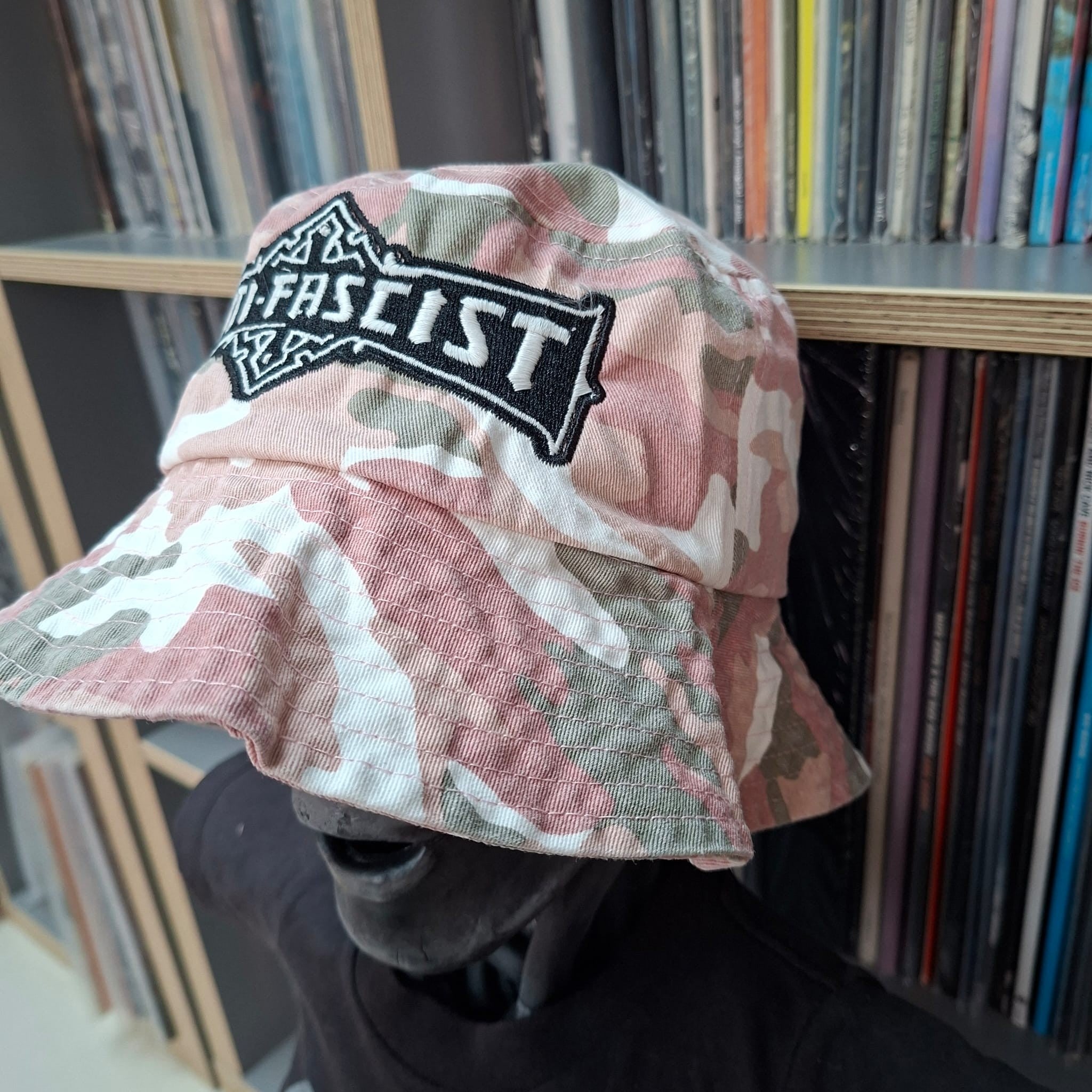 ANTI FASCIST - Bolt Thrower (Glow in the Dark) Logo Tribute - PINK CAMO BUCKET HAT