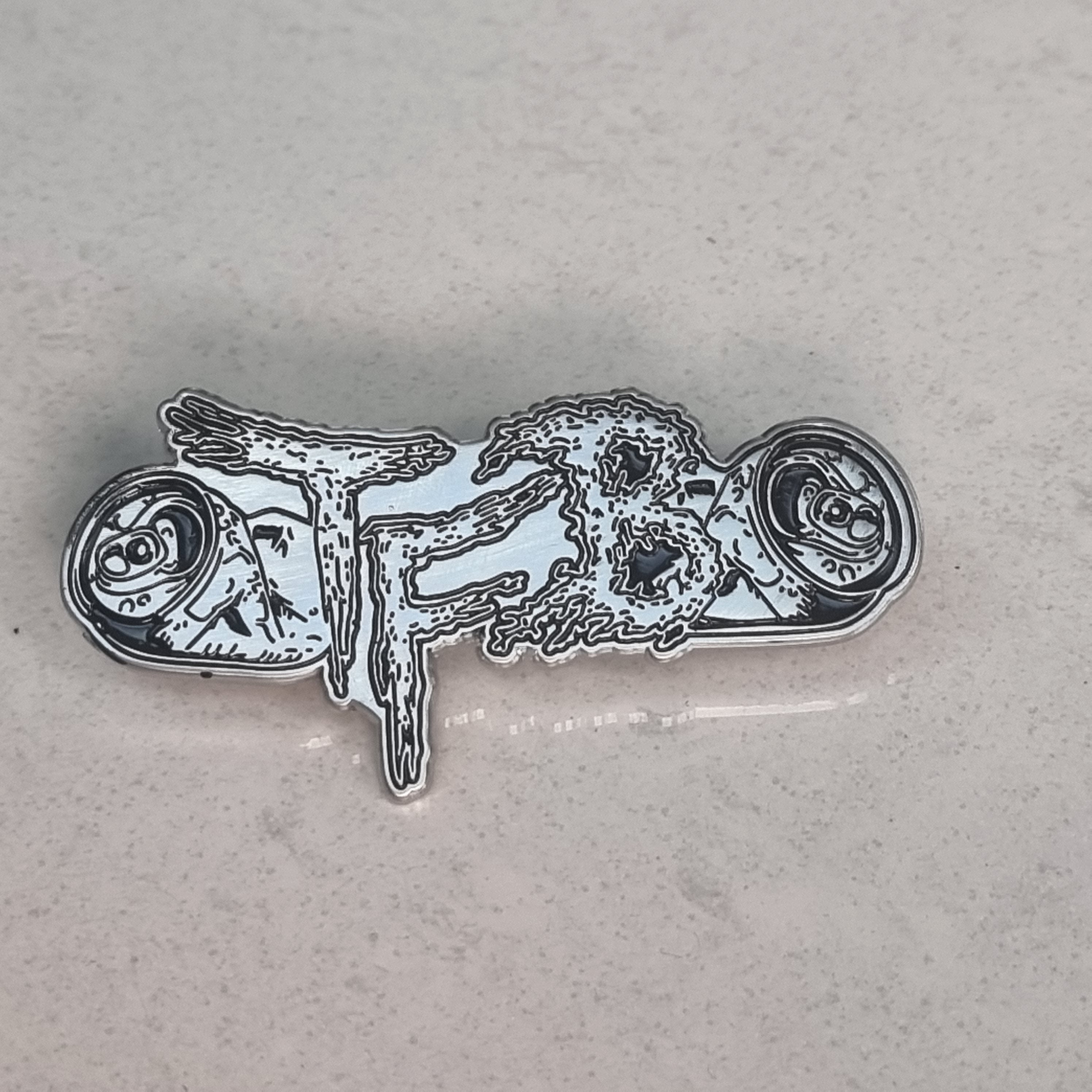 THRASH FULL BLAST a.k.a. TASK FORCE BEER Enamel Pin