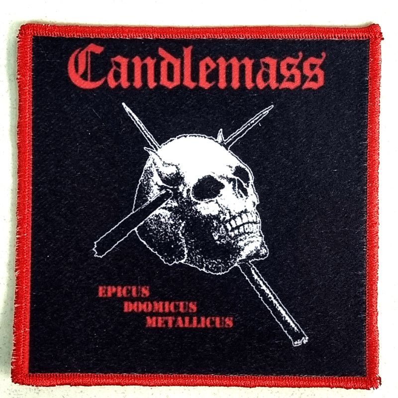 CANDLEMASS - Epicus Doomicus Metallicus - (Red Border) Patch