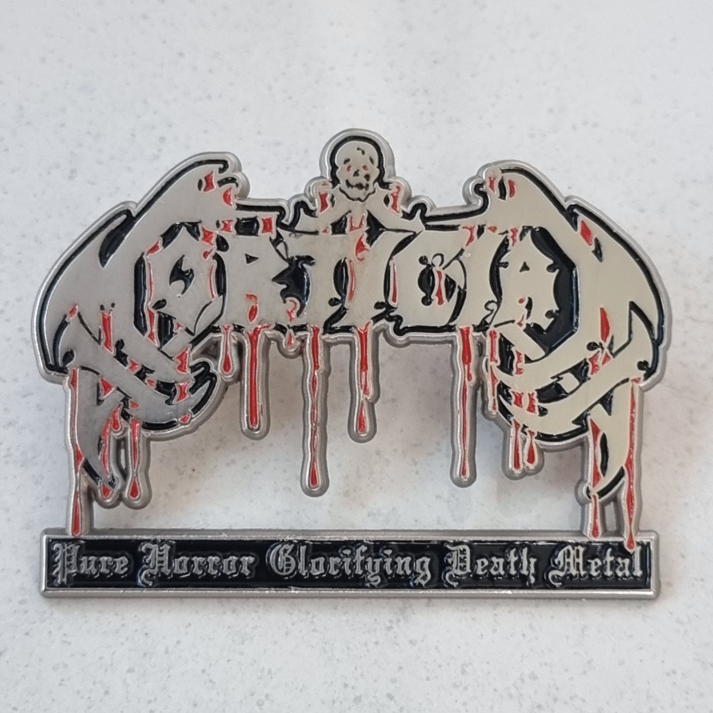 MORTICIAN - Pure Horror Glorifying Death Metal - Enamel Pin