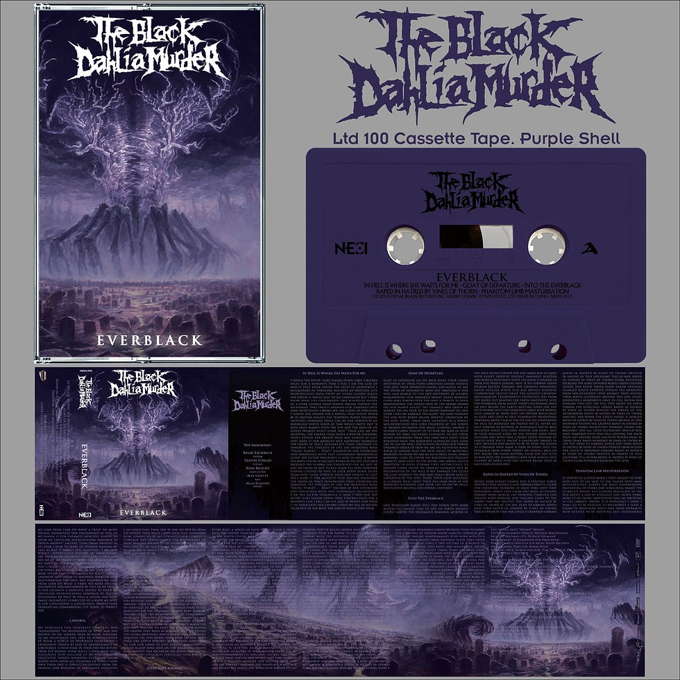 THE BLACK DAHLIA MURDER ‎- Everblack (Purple Ltd. 100 - China Import) MC Tape