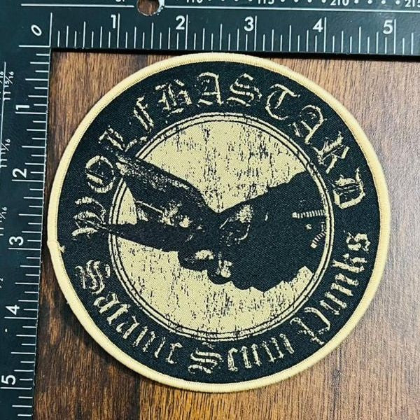 WOLFBASTARD  - Satanic Scum Punks - Woven Patch