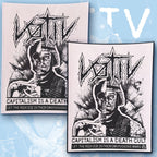 VØTIV - Capitalism is a Death Cult - Woven Backpatch