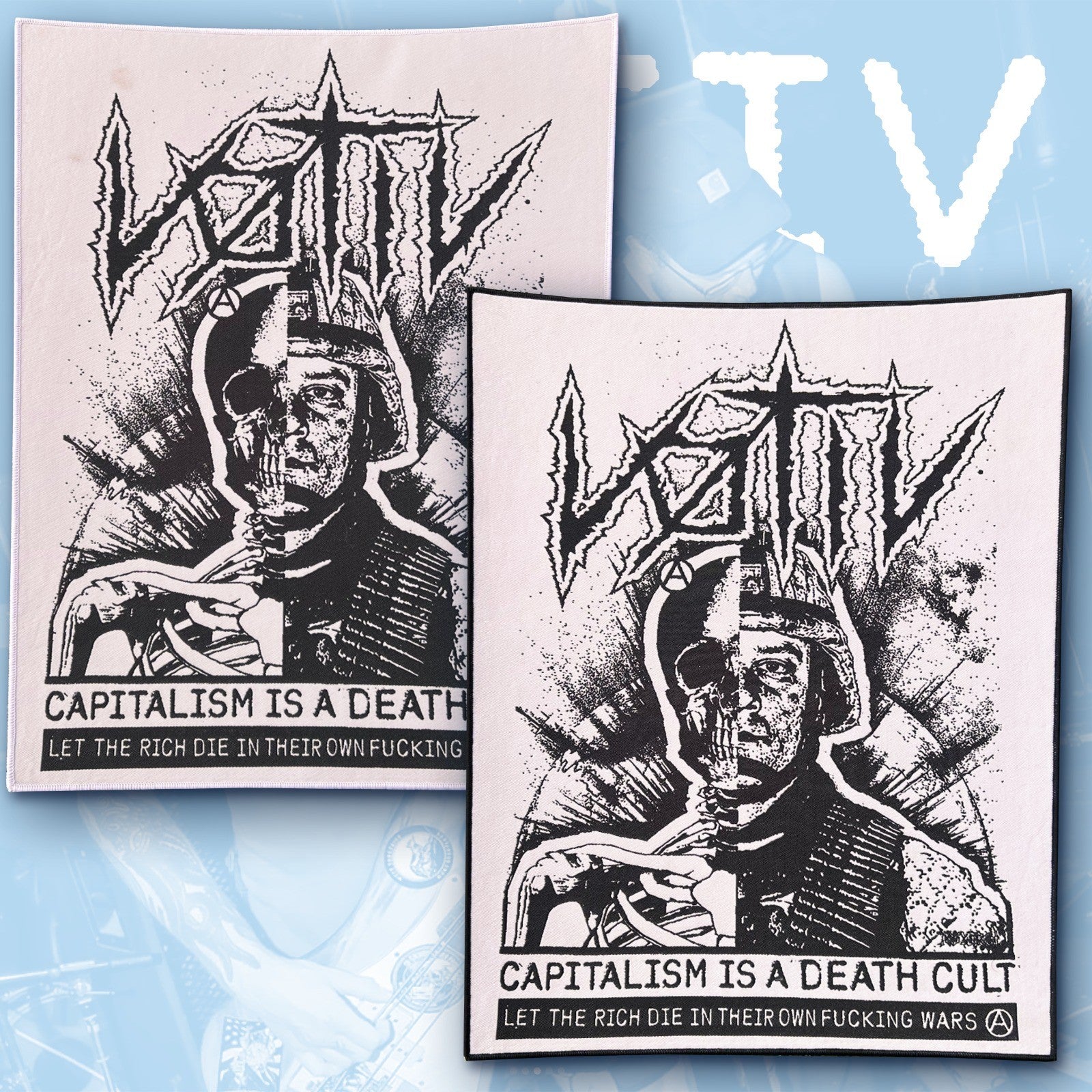 VØTIV - Capitalism is a Death Cult - Woven Backpatch