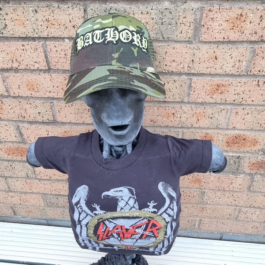 BATHORY - (Glow in the Dark) Logo CAMO TRUCKER CAP