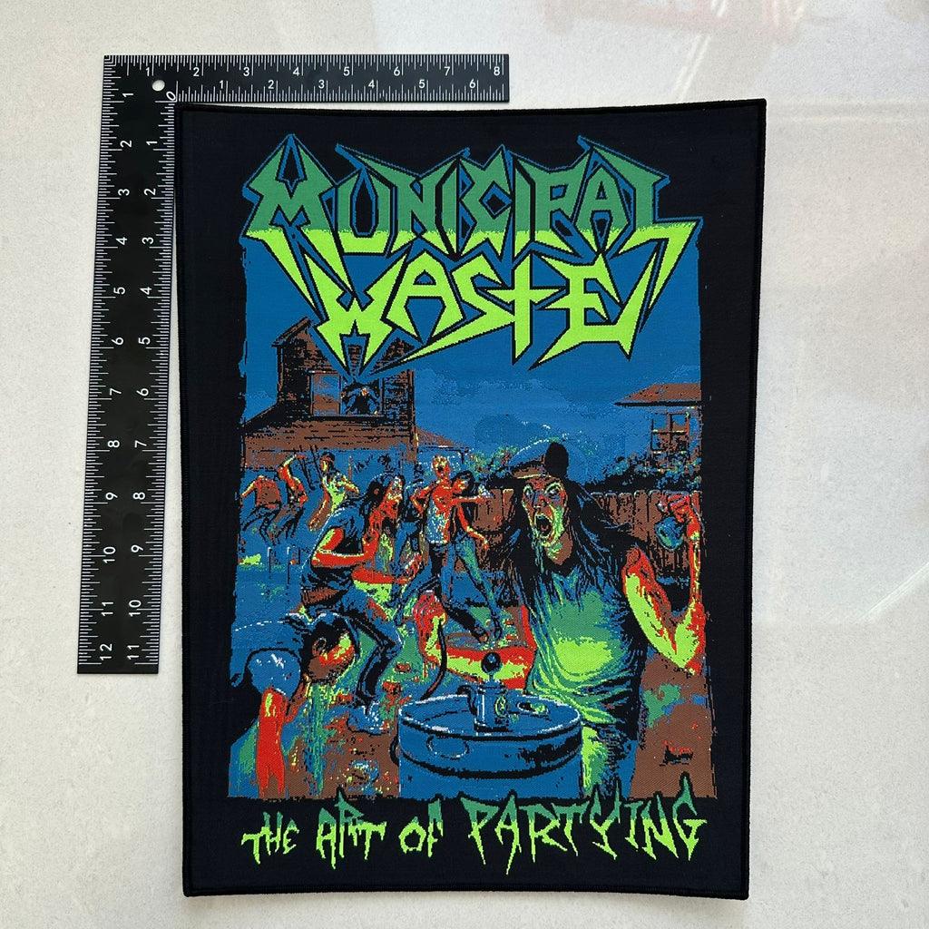 MUNICIPAL WASTE - The Art of Partying - Woven Backpatch