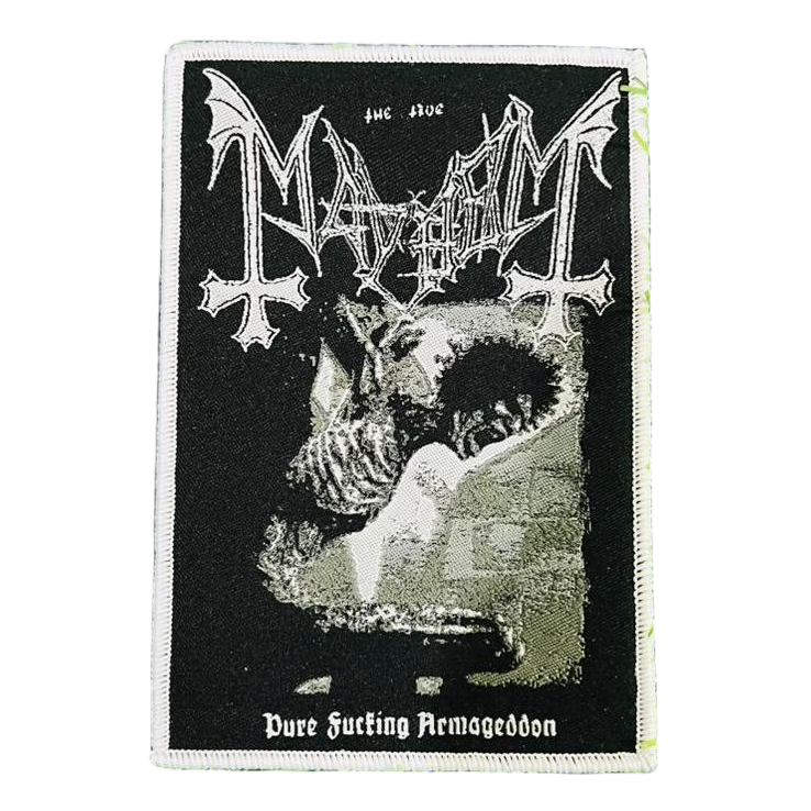 MAYHEM - Pure Fucking Armageddon - Woven Patch