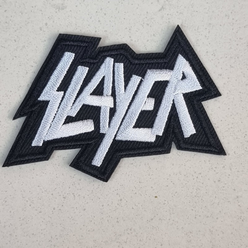 SLAYER - Logo (White) - Patch
