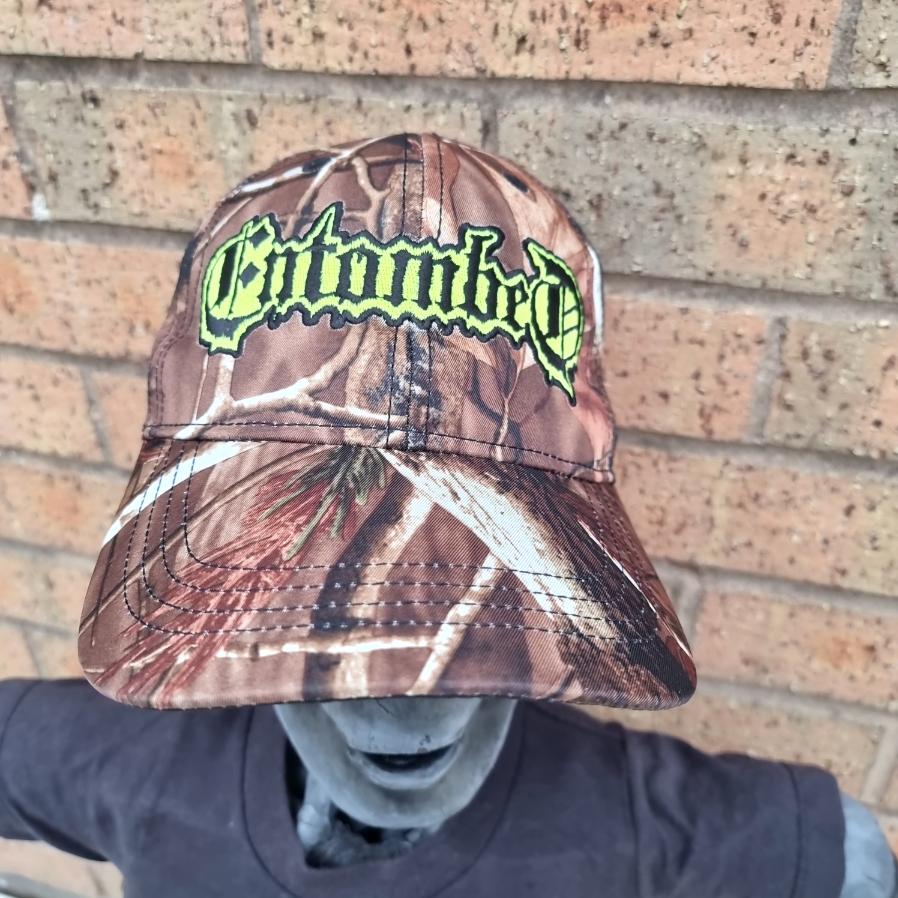 ENTOMBED - (Glow in the Dark) Logo LEAF CAMO BASEBALL CAP
