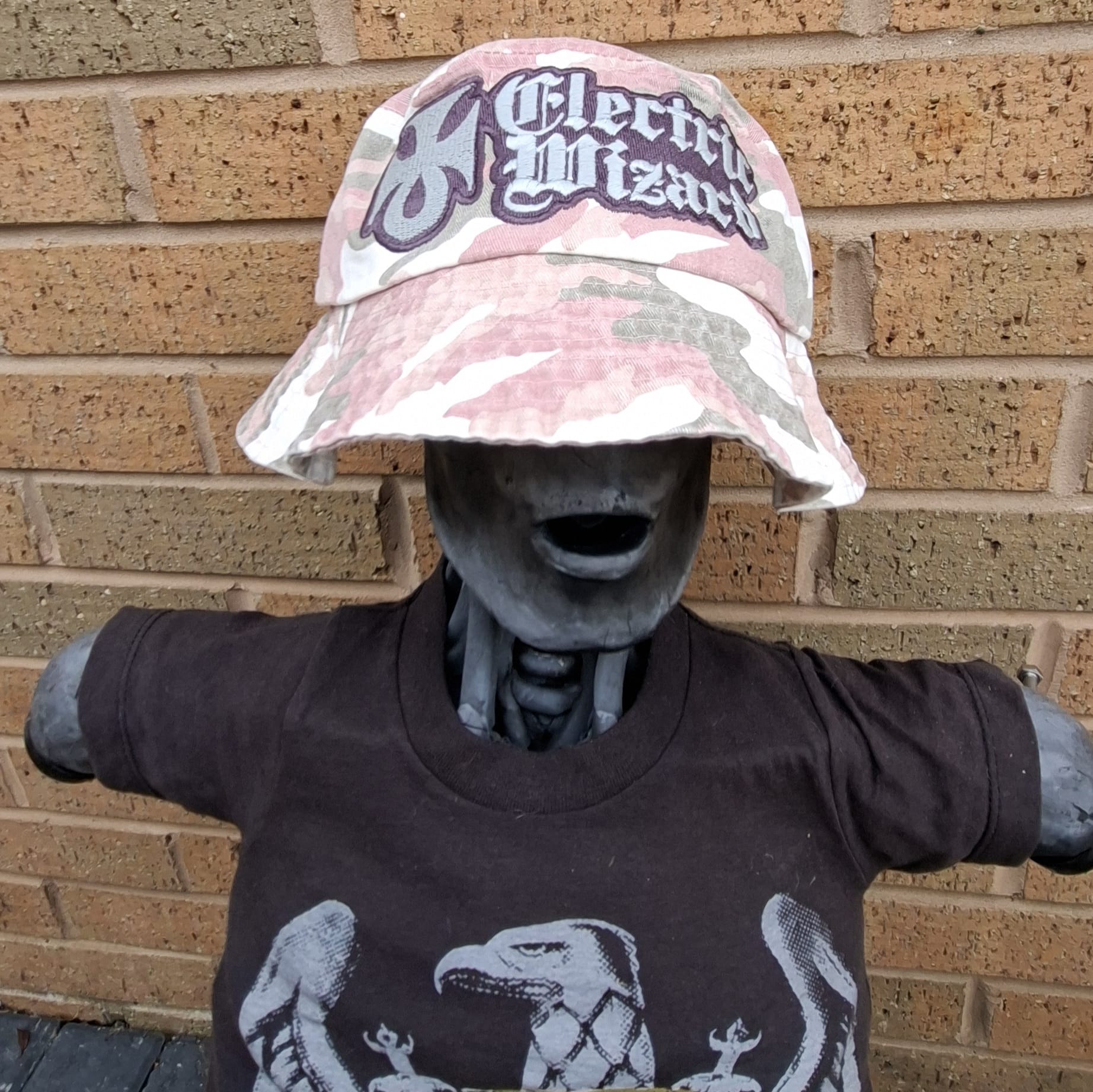 ELECTRIC WIZARD - (Glow in the Dark) Logo - PINK CAMO BUCKET HAT