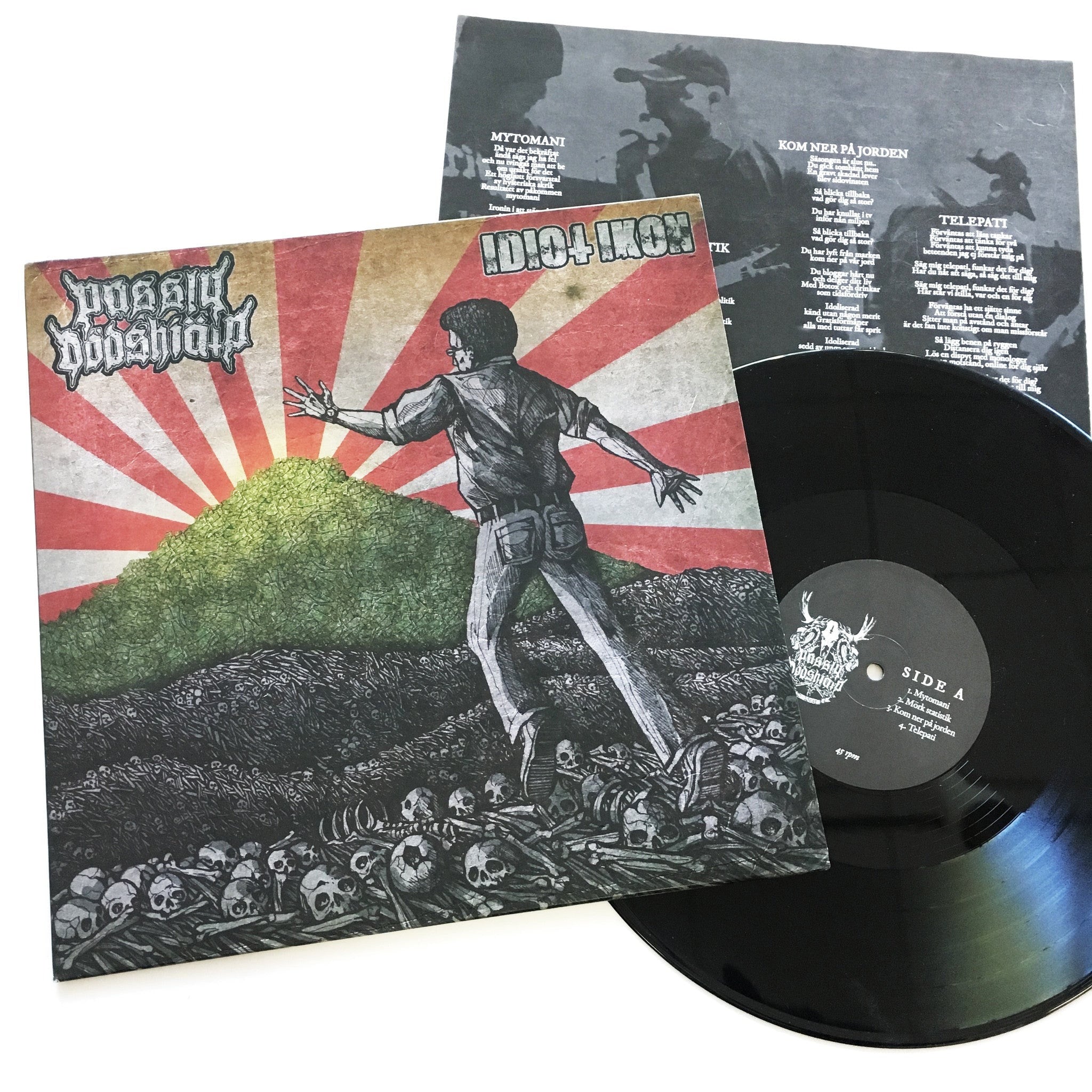 PASSIV DÖDSHJÄLP / IDIOT IKON - Split LP