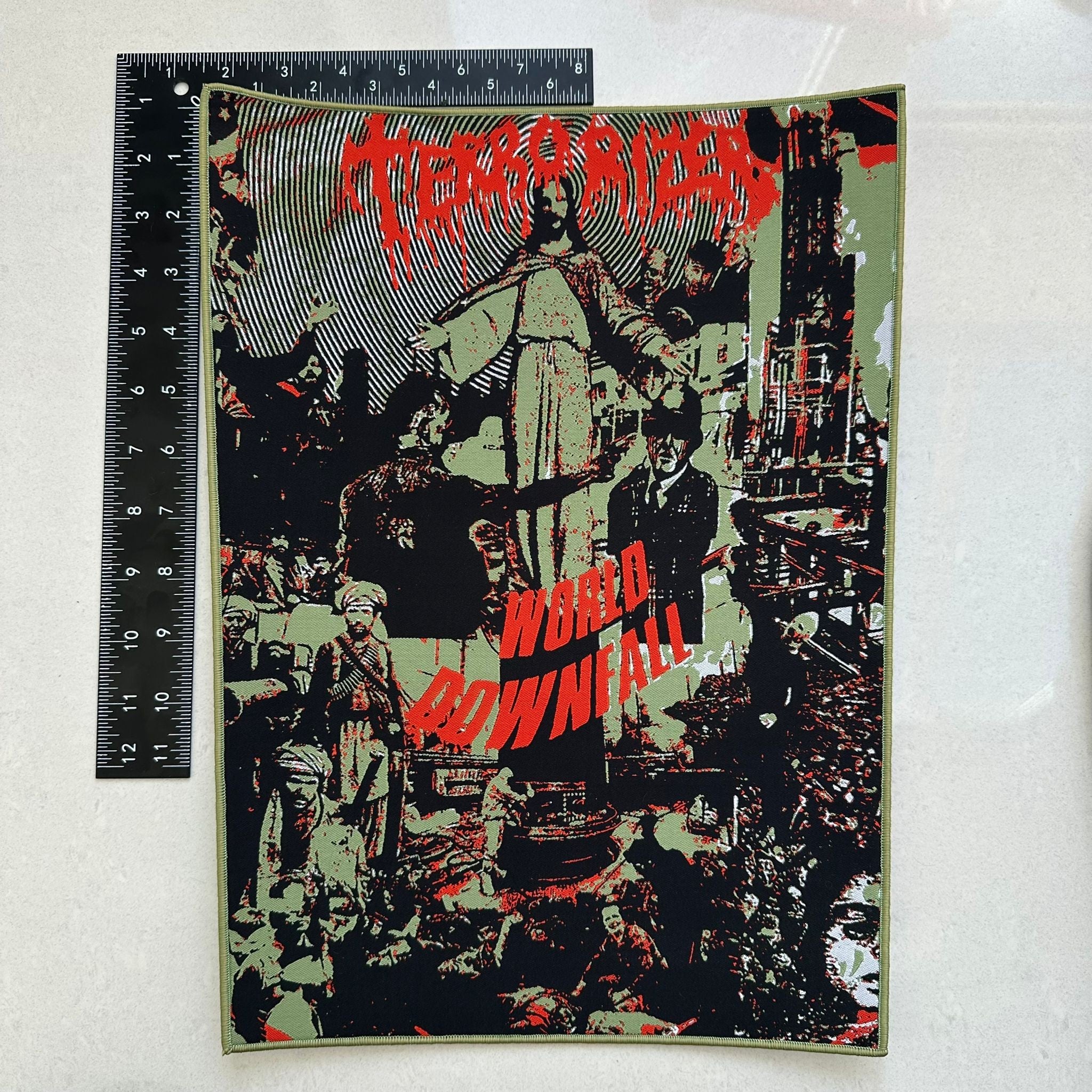 TERRORIZER - World Downfall - Woven Backpatch