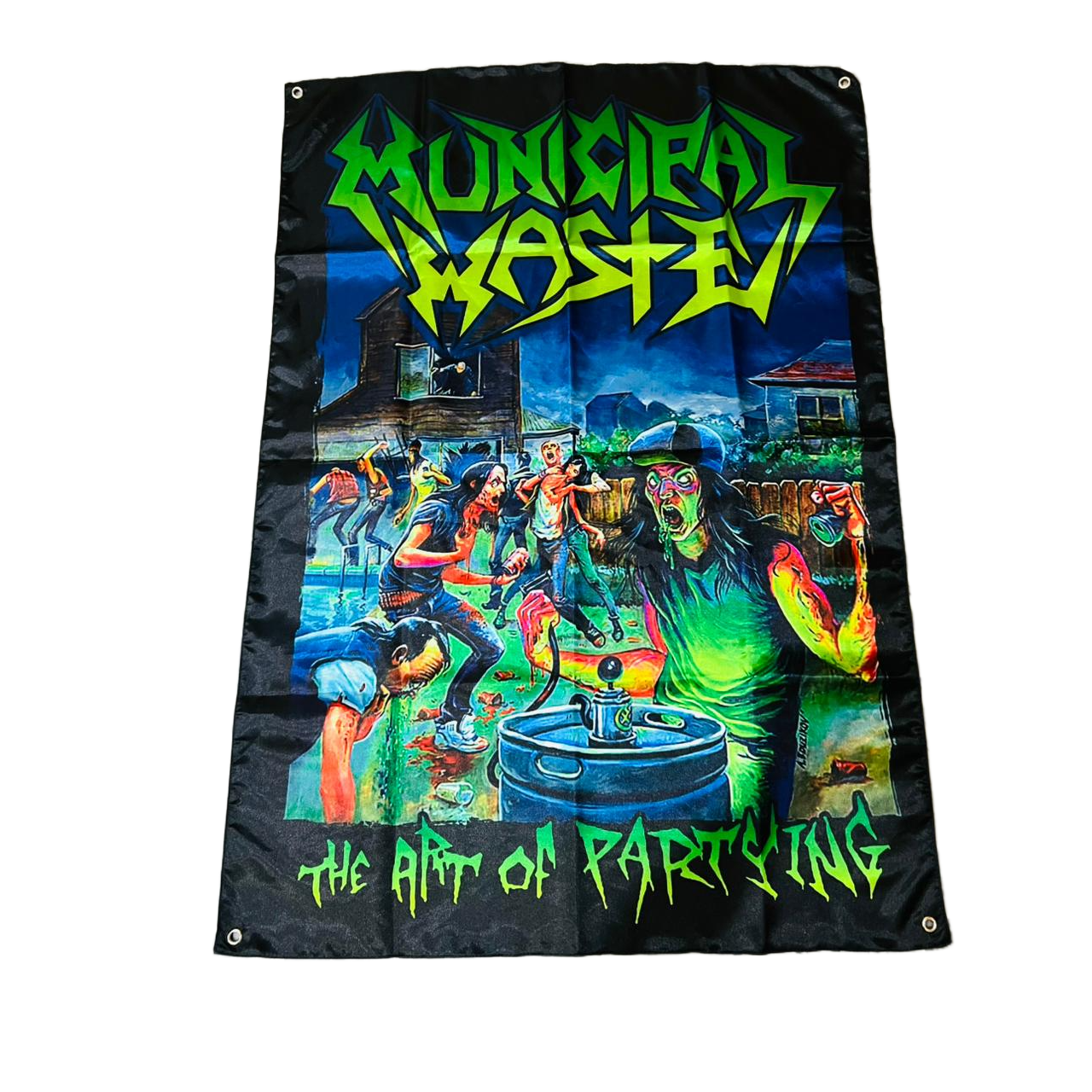 MUNICIPAL WASTE - The Art of Partying - Wall Flag / Textile Poster
