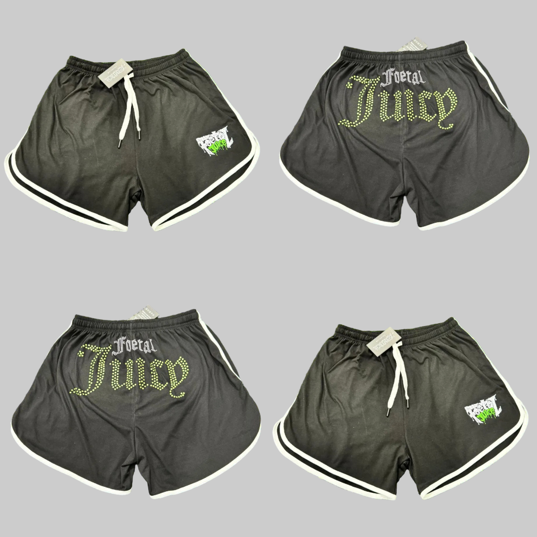 FOETAL JUICE - Foetal Juicy (Dotted Logo) - Woman's Booty Shorts