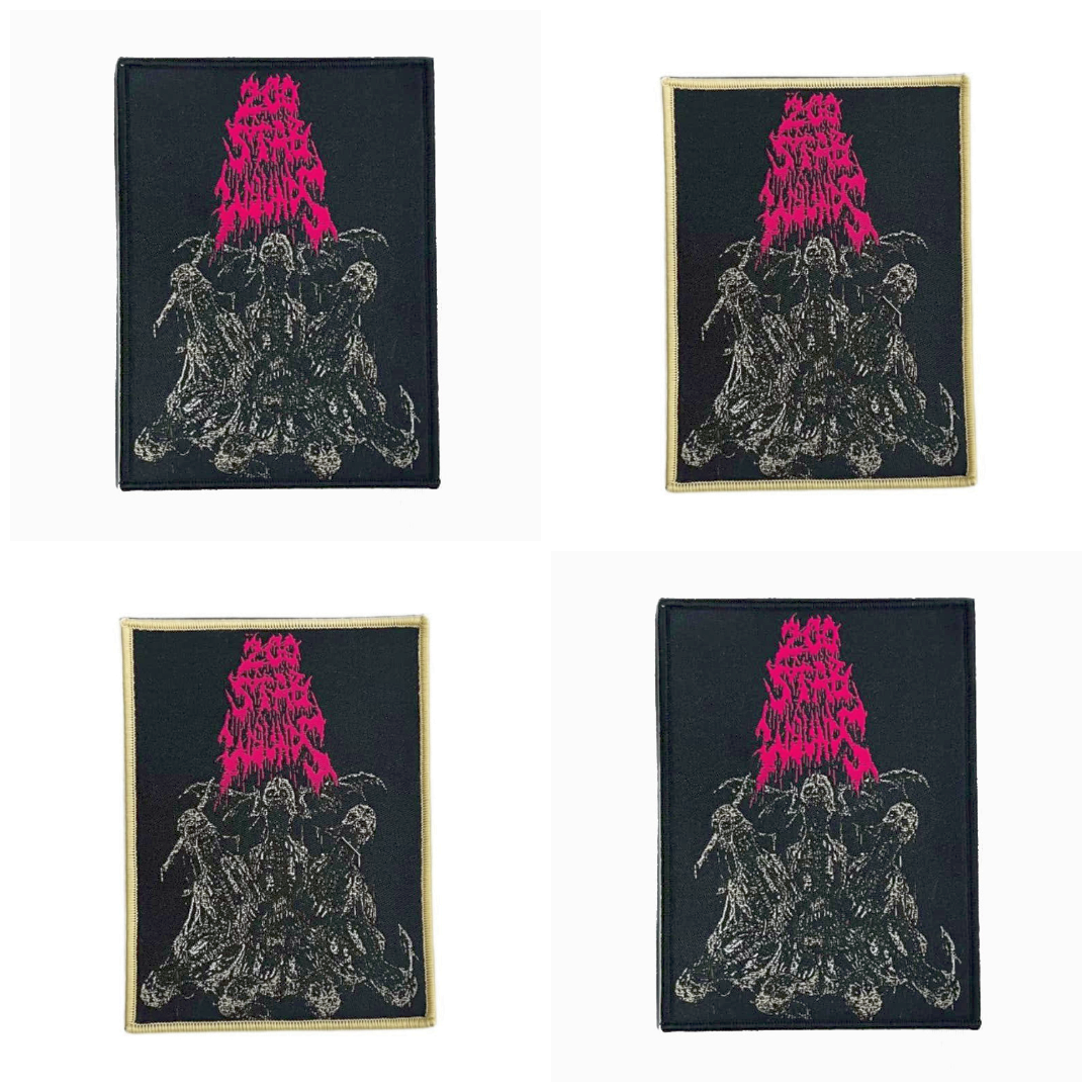 200 STAB WOUNDS - Wing Skulls - Woven Patch