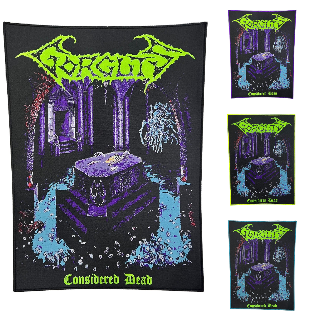 GORGUTS - Considered Dead  - Woven Backpatch
