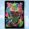 PaRtY CaNnOn - Partied In Half - Wall Flag / Textile Poster