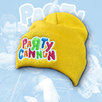 PaRtY CaNnOn - (Glow in the Dark) Logo - (Mustard Yellow) Beanie