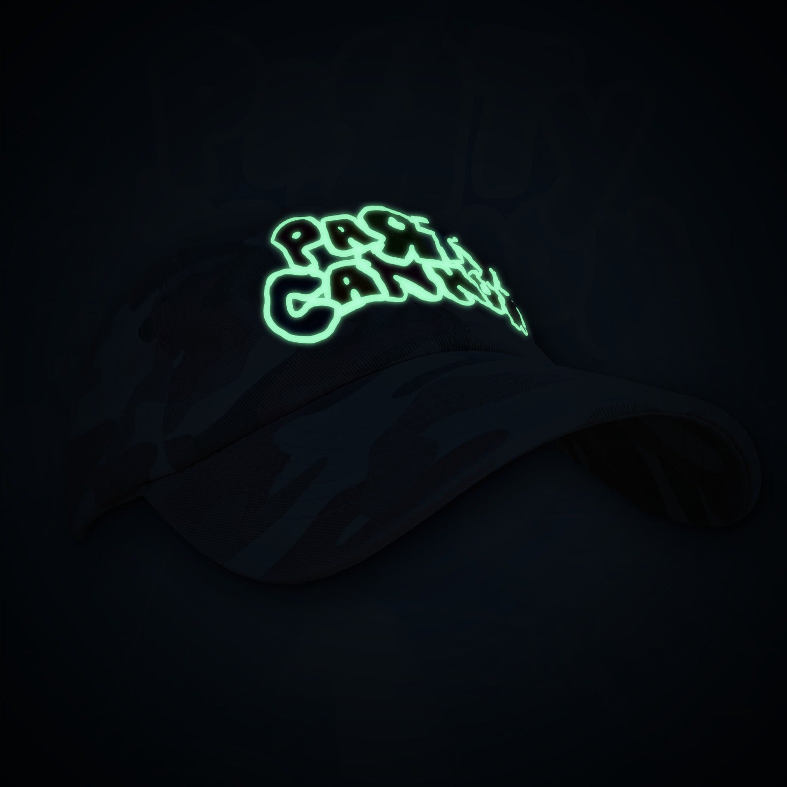 PaRtY CaNnOn - (Glow in the Dark) Logo - PINK CAMO DAD CAP