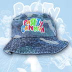 PaRtY CaNnOn - (Glow in the Dark) Logo - GREEN CAMO BUCKET HAT
