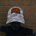 BLOOD INCANTATION - (Neon Orange) Logo - PINK CAMO DAD CAP