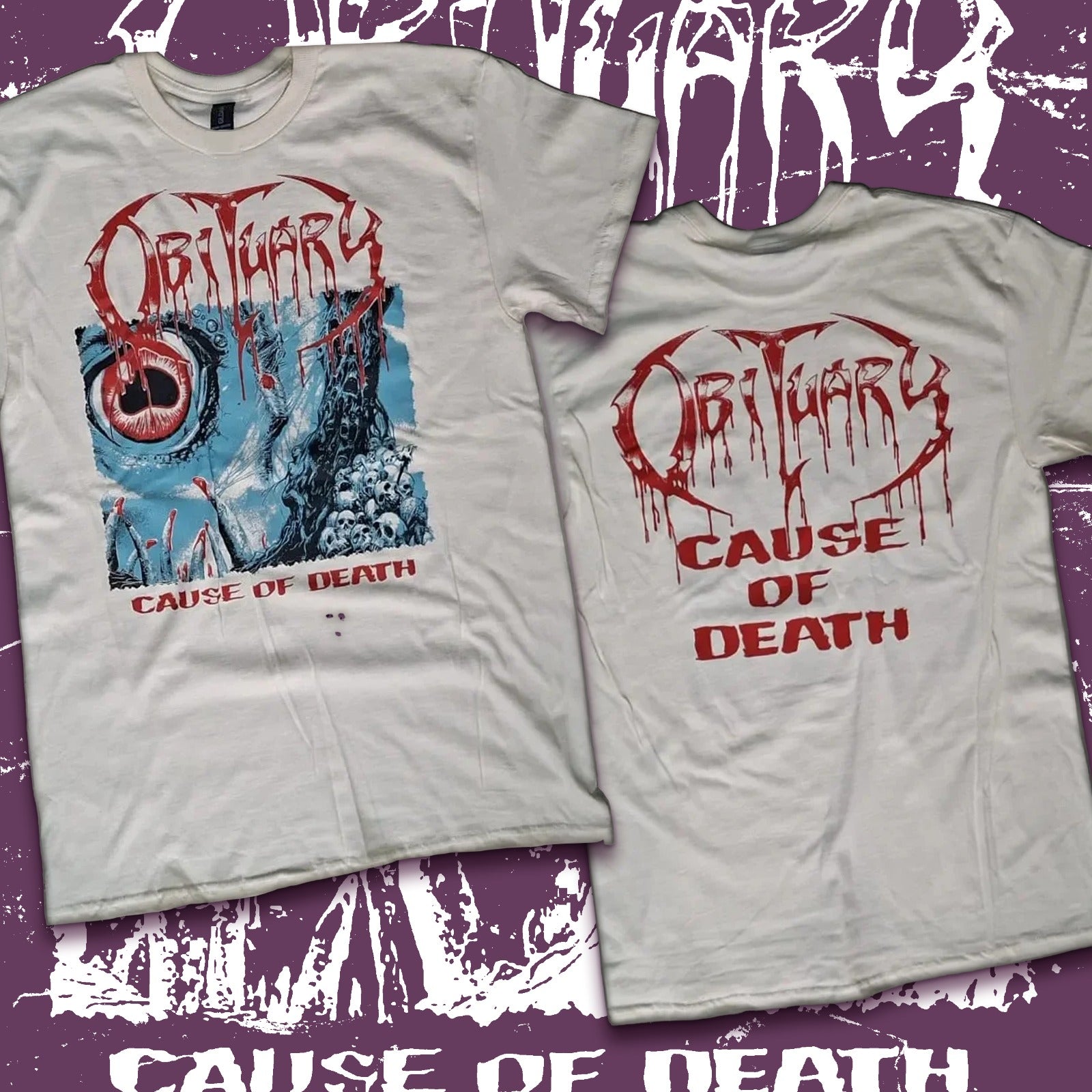 OBITUARY - Cause Of Death - T-SHIRT