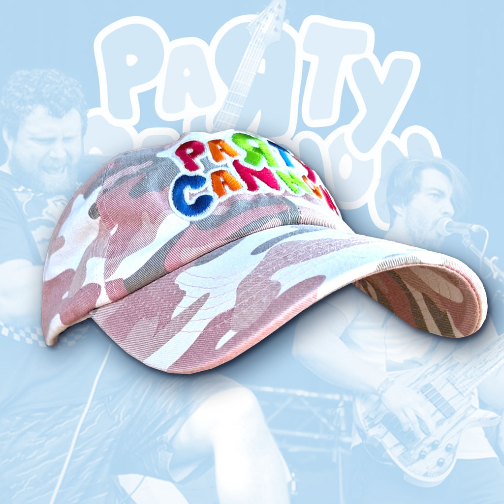PaRtY CaNnOn - (Glow in the Dark) Logo - PINK CAMO DAD CAP