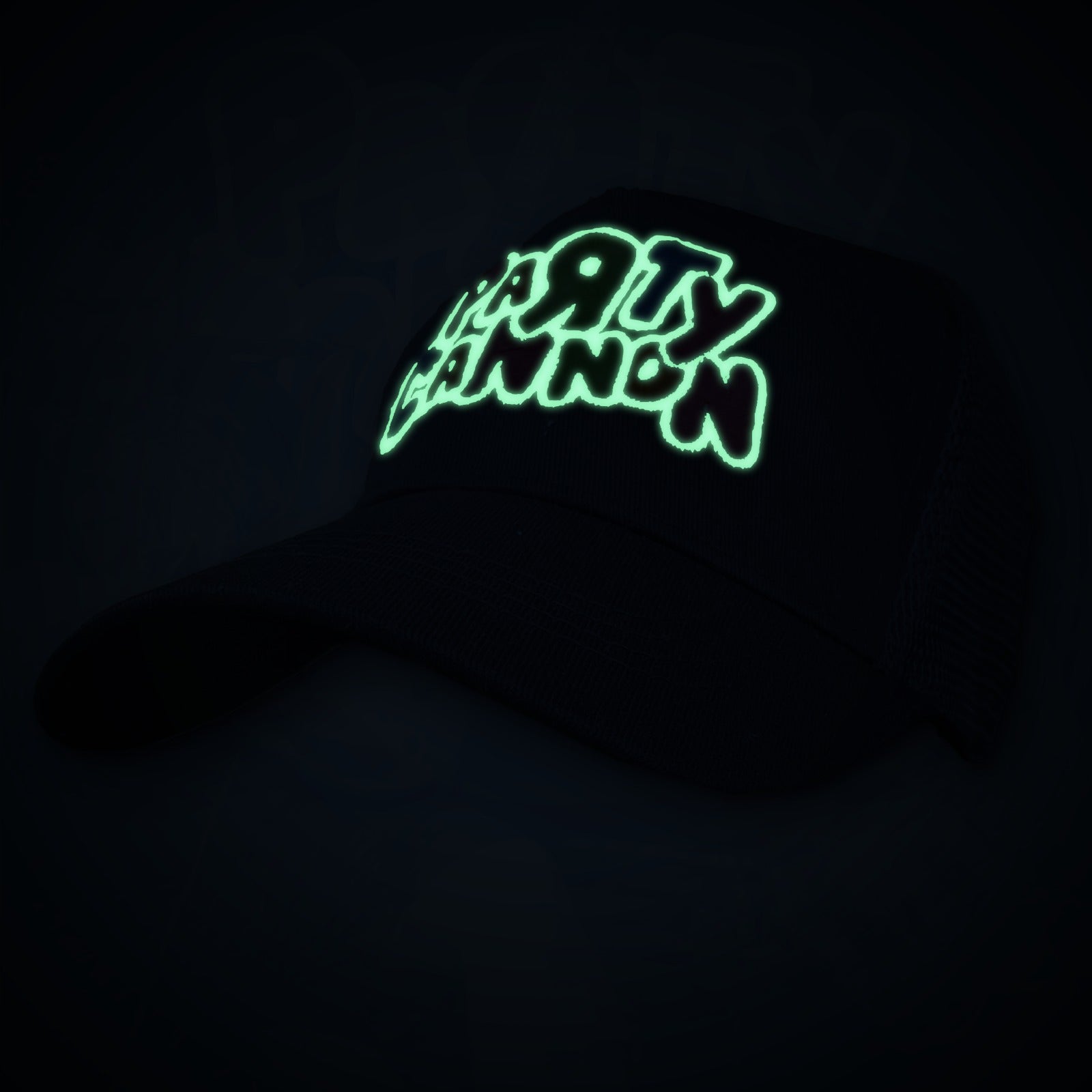 PaRtY CaNnOn - (Glow in the Dark) Logo - LEAF CAMO BASEBALL CAP