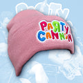PaRtY CaNnOn - (Glow in the Dark) Logo - (Pink) Beanie