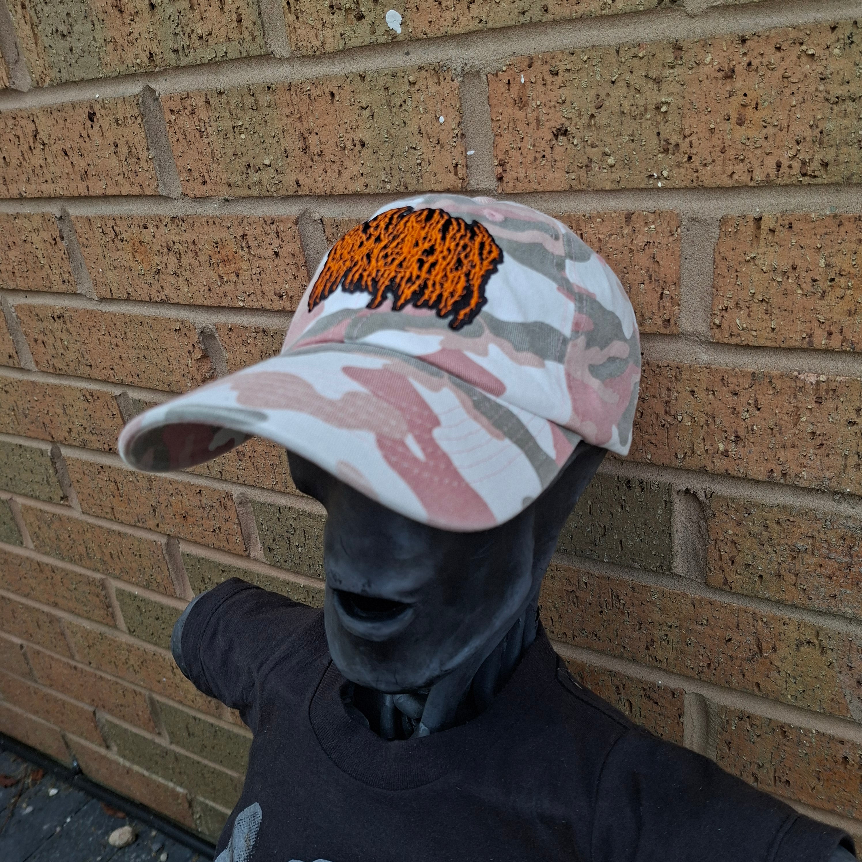 BLOOD INCANTATION - (Neon Orange) Logo - PINK CAMO DAD CAP